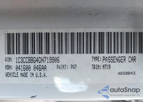 2013 Chrysler 200 Touring from USA, damaged, VIN 1C3CCBBG4DN719906